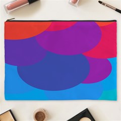 Circles Colorful Balloon Circle Purple Blue Red Orange Cosmetic Bag (xxxl)  by Mariart