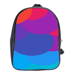 Circles Colorful Balloon Circle Purple Blue Red Orange School Bags (xl)  by Mariart