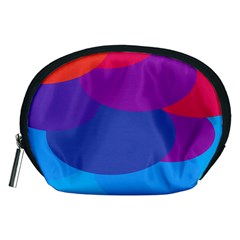 Circles Colorful Balloon Circle Purple Blue Red Orange Accessory Pouches (medium)  by Mariart