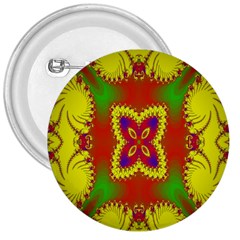 Digital Color Ornament 3  Buttons by Nexatart