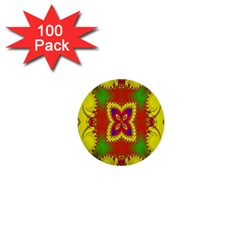 Digital Color Ornament 1  Mini Buttons (100 Pack) 