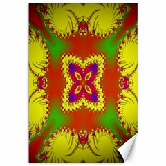 Digital Color Ornament Canvas 12  X 18   by Nexatart