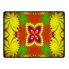 Digital Color Ornament Fleece Blanket (small) by Nexatart