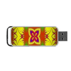 Digital Color Ornament Portable Usb Flash (one Side) by Nexatart