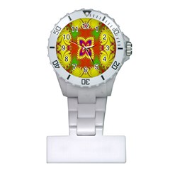 Digital Color Ornament Plastic Nurses Watch by Nexatart