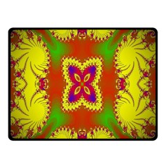 Digital Color Ornament Double Sided Fleece Blanket (small)  by Nexatart