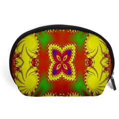 Digital Color Ornament Accessory Pouches (large)  by Nexatart