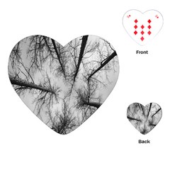 Trees Without Leaves Playing Cards (heart)  by Nexatart