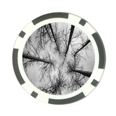 Trees Without Leaves Poker Chip Card Guard by Nexatart