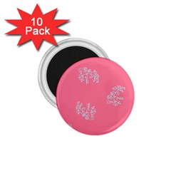 Branch Berries Seamless Red Grey Pink 1 75  Magnets (10 Pack) 