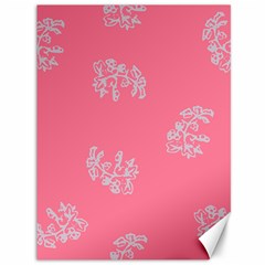 Branch Berries Seamless Red Grey Pink Canvas 36  X 48   by Mariart