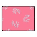 Branch Berries Seamless Red Grey Pink Fleece Blanket (Small) 50 x40  Blanket Front