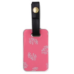 Branch Berries Seamless Red Grey Pink Luggage Tags (one Side)  by Mariart