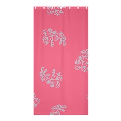 Branch Berries Seamless Red Grey Pink Shower Curtain 36  X 72  (stall)  by Mariart