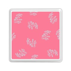 Branch Berries Seamless Red Grey Pink Memory Card Reader (square)  by Mariart