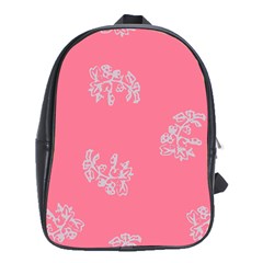 Branch Berries Seamless Red Grey Pink School Bags (xl)  by Mariart