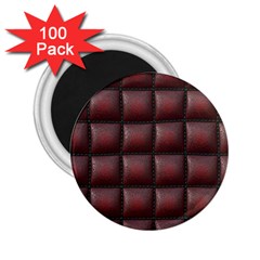 Red Cell Leather Retro Car Seat Textures 2 25  Magnets (100 Pack)  by Nexatart