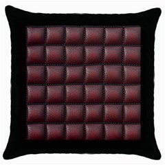 Red Cell Leather Retro Car Seat Textures Throw Pillow Case (black) by Nexatart