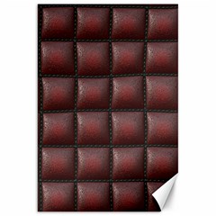 Red Cell Leather Retro Car Seat Textures Canvas 20  X 30   by Nexatart