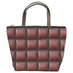 Red Cell Leather Retro Car Seat Textures Bucket Bags by Nexatart