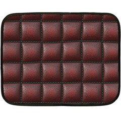 Red Cell Leather Retro Car Seat Textures Fleece Blanket (mini) by Nexatart