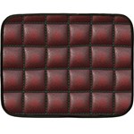 Red Cell Leather Retro Car Seat Textures Fleece Blanket (Mini) 35 x27  Blanket