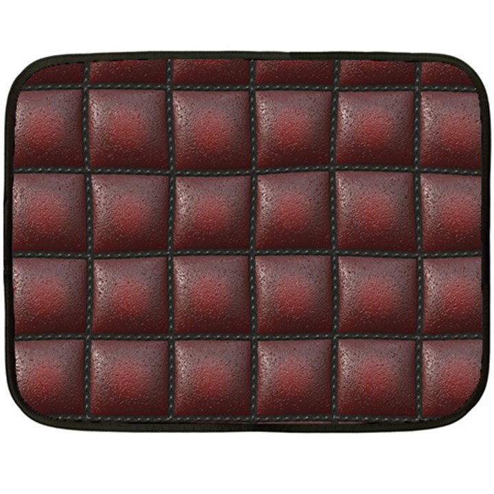 Red Cell Leather Retro Car Seat Textures Fleece Blanket (Mini)