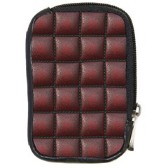 Red Cell Leather Retro Car Seat Textures Compact Camera Cases by Nexatart