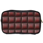 Red Cell Leather Retro Car Seat Textures Toiletries Bags Front