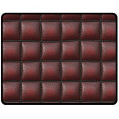 Red Cell Leather Retro Car Seat Textures Fleece Blanket (medium)  by Nexatart