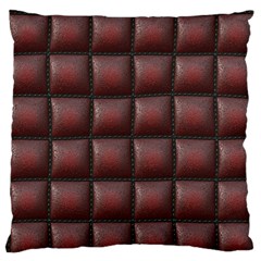 Red Cell Leather Retro Car Seat Textures Large Flano Cushion Case (two Sides) by Nexatart