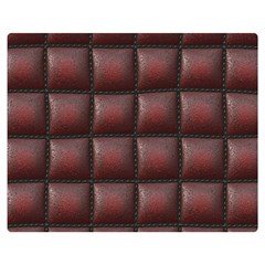 Red Cell Leather Retro Car Seat Textures Double Sided Flano Blanket (medium)  by Nexatart