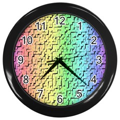 A Creative Colorful Background Wall Clocks (black) by Nexatart