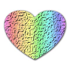 A Creative Colorful Background Heart Mousepads by Nexatart