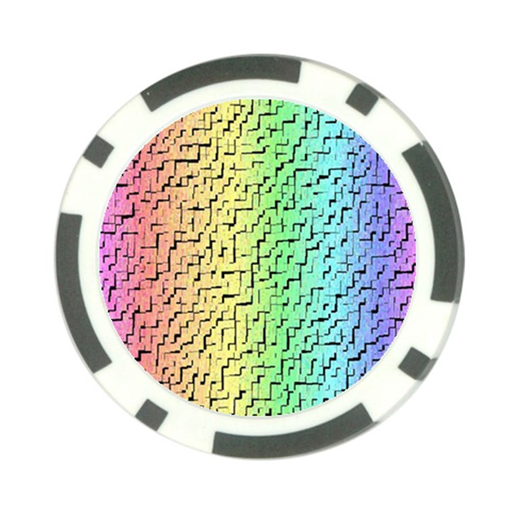 A Creative Colorful Background Poker Chip Card Guard