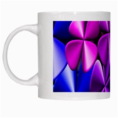 Colorful Flower Floral Rainbow White Mugs by Mariart