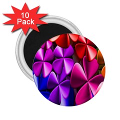 Colorful Flower Floral Rainbow 2 25  Magnets (10 Pack)  by Mariart