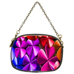 Colorful Flower Floral Rainbow Chain Purses (two Sides)  by Mariart