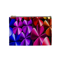 Colorful Flower Floral Rainbow Cosmetic Bag (medium)  by Mariart