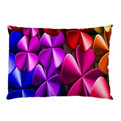 Colorful Flower Floral Rainbow Pillow Case (two Sides) by Mariart