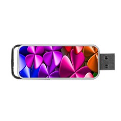 Colorful Flower Floral Rainbow Portable Usb Flash (one Side) by Mariart