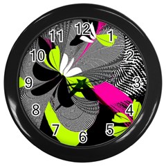 Abstract Illustration Nameless Fantasy Wall Clocks (black) by Nexatart