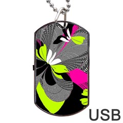 Abstract Illustration Nameless Fantasy Dog Tag Usb Flash (two Sides) by Nexatart