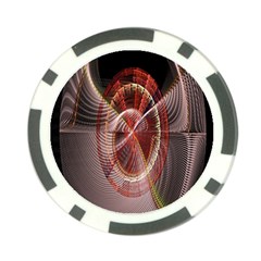 Fractal Fabric Ball Isolated On Black Background Poker Chip Card Guard by Nexatart