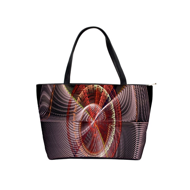 Fractal Fabric Ball Isolated On Black Background Shoulder Handbags