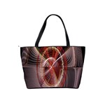 Fractal Fabric Ball Isolated On Black Background Shoulder Handbags Back