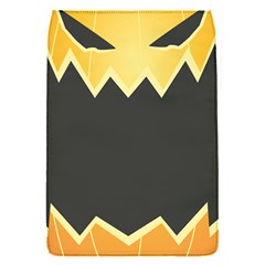 Halloween Pumpkin Orange Mask Face Sinister Eye Black Flap Covers (s)  by Mariart