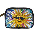 Sun From Mosaic Background Digital Camera Cases Front