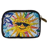 Sun From Mosaic Background Digital Camera Cases Back