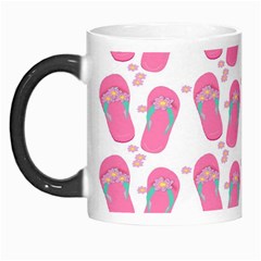 Flip Flops Flower Star Sakura Pink Morph Mugs by Mariart